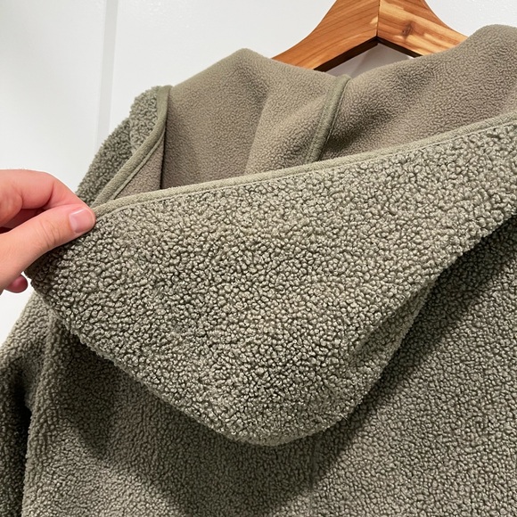 Joie Longline Hooded Fleece Cardigan Sweatshirt Jacket - Picture 6 of 13